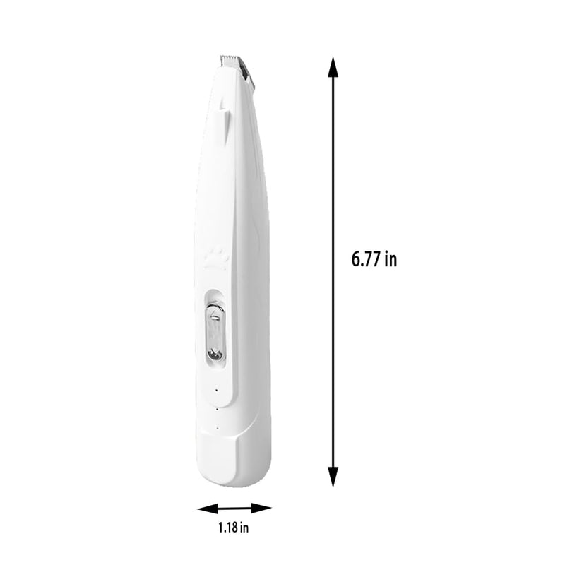 Cat Clippers for Matted Hair Local Hair Trimmer,2 Speed Low Noise Cat Hair Trimmer with White and Urple Lights Suitable for Pet Hair Trimming Such as Cats, Dogs and Rabbits (White) - PawsPlanet Australia