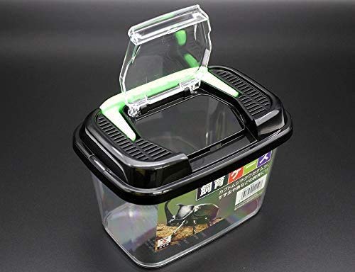 Critter Keeper with Handle, Easy to Observe, Terrarium for Bugs, Fish, Lizards, Crawfish, Frogs, or Snakes, Insect cage, Made in Japan (1pc) 1pc - PawsPlanet Australia