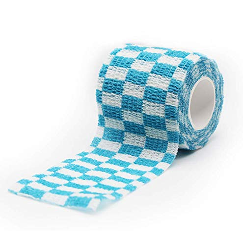 Vet Wraps 2 inch Self- Adherent Cohesive Gauze Bandage for Animals Dogs Cats Horses, 4 Colors Plaid Pattern, 12 Rolls - PawsPlanet Australia