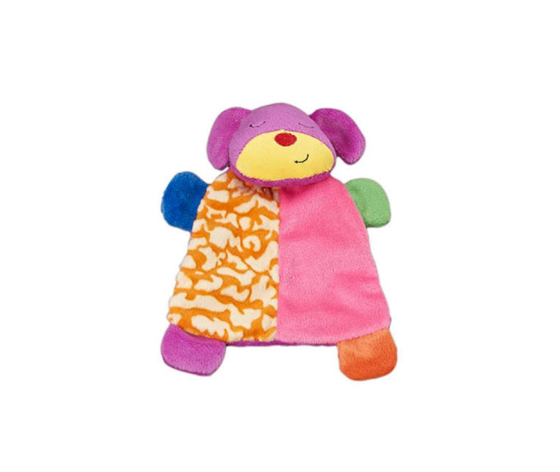 SPOT Lil Spots Plush Blanket Dog Toy - Soft Fabric With Squeaker and Crinkle, Perfect for Cuddling, Anxiety Relief, Soothing Comfort, Great for Small Dogs and Puppies - 7in, Assorted Colors