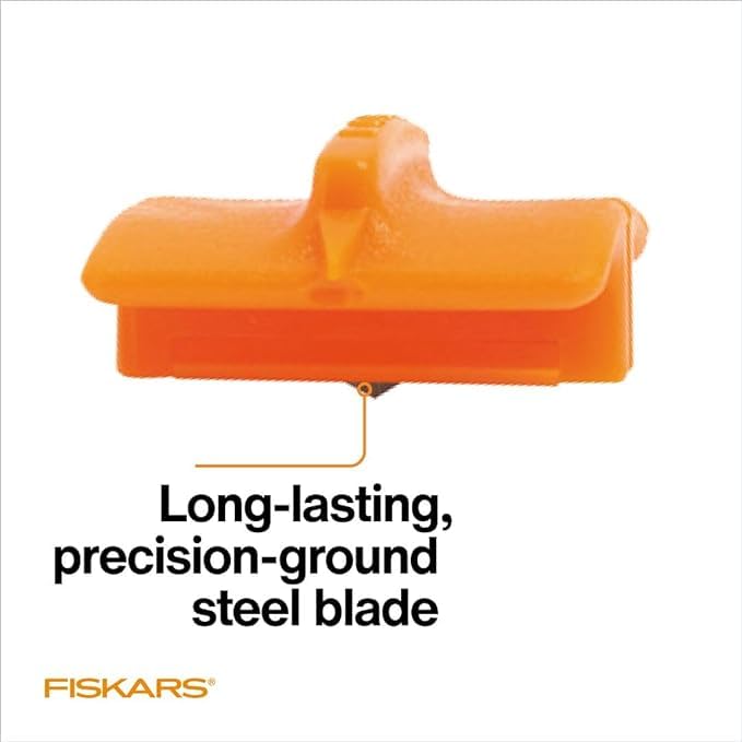 Fiskars Trimmer Replacement Blades, Precision-Ground Steel for Clean Cuts, Refill Carriage for 9" & 12" Personal Trimmers, Two Pack, Orange 2-Pack Style G - PawsPlanet Australia