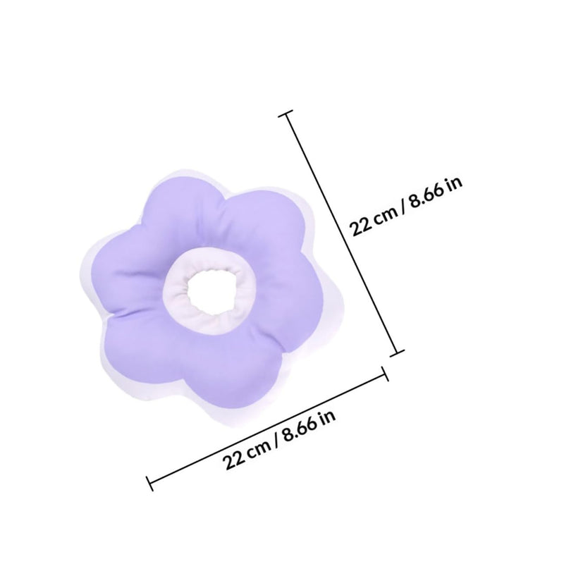 Cat protective collar, violet, made of PP cotton. Simple design. Prevents licking and biting. Durable and suitable for post-operative recovery.