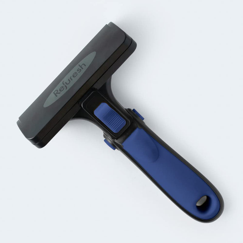 Deshedding Dog Brush for Short/Medium Hair (Large,Blue) – Gentle Deshedding tool for Dogs & Cats – Reduces shedding, without damaging topcoat. Removes Loose Fur & Dead Undercoat. blue Large - PawsPlanet Australia