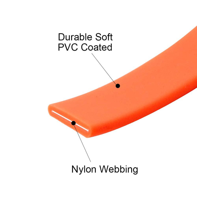 Waterproof Dog Training Leash 50FT 30FT 15FT 10FT 5FT Heavy Duty Recall Long Lead for Large Medium Small Dogs (15FT, Orange) - PawsPlanet Australia