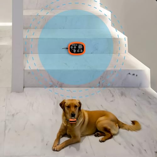 Indoor Pet Barrier for Home,Keeps Areas Off Limits,Dog Home Proofing, Waterproof/Rechargeable/Beep/Static Training Collar,Wireless Electric Fence,1 Dog Orange Kit For 1 Dogs - PawsPlanet Australia