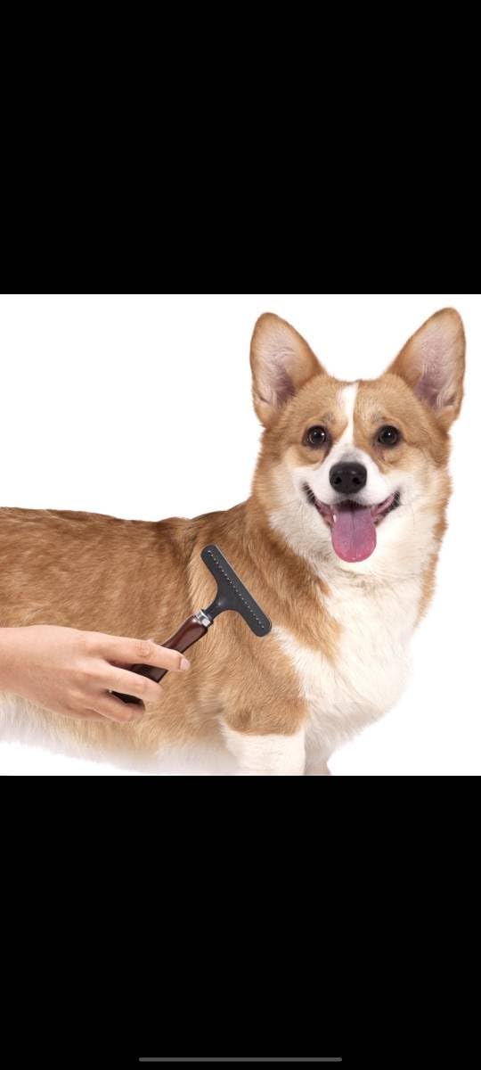 Smug Dog Undercoat Rake - Deshedding Brush & Dematting Tool for Dogs & Cats - Removes Undercoat - Non-Slip Grip Handle - PawsPlanet Australia
