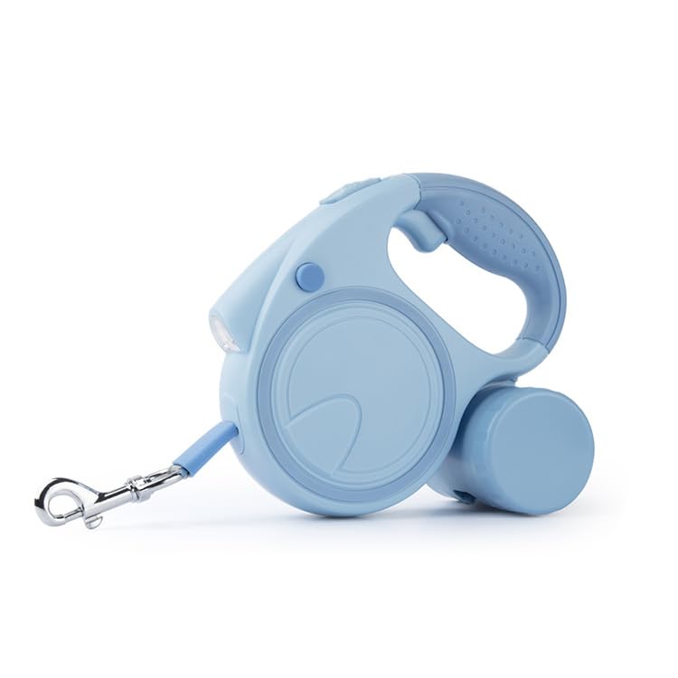 LED Auto Retractable Dog/Cat Leash with Waste Bag Storage - PawsPlanet Australia