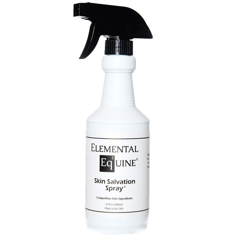Elemental Equine Skin Salvation Spray 16oz for Horses - Helps with Mane and Tail Rubbing and Scurf, Hives, Daily Maintenance to Support a Healthy Hair Coat After Treatment of Skin Conditions. - PawsPlanet Australia