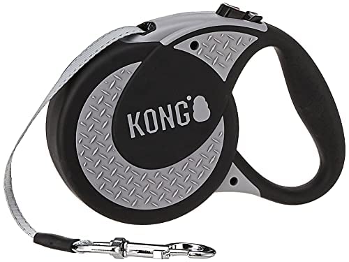 Alcott Kong Ultimate Retractable Dog Leash, Extra Large, Grey, 16' Long X-Large - PawsPlanet Australia