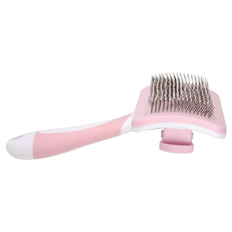 A Cute Pet Self Cleaning Slicker Brush for Small Dogs, Cats and Rabbits, Used for Hair Removal, Massage and Grooming, Combining Elegance and Practicality - PawsPlanet Australia