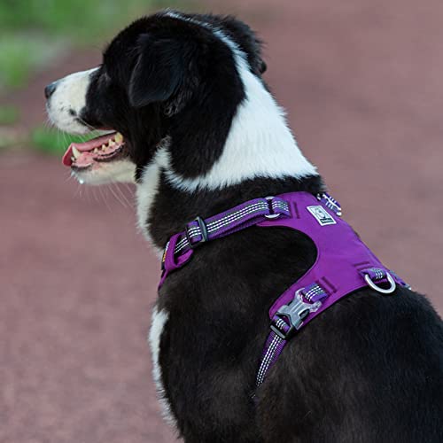 WINHYEPET Truelove Explosion-proof Waterproof Fabric Dog Harness High Density Nylon Webbing Light-weight Outdoor Product Suitable Small and Medium Large Dog TLH6282(Purple, S) Purple - PawsPlanet Australia