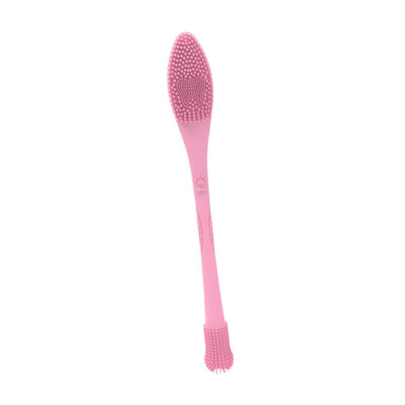 Sharplace Pet Toothbrush, Cat Grooming, Easy to Handle, Flexible, Easy-to-Use Dental Care Toothbrush for Dogs, Cats and Cats, Pink