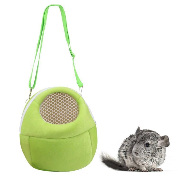 Hypeety Pet Carrier Bag Pet Sling Carrier Backpack Portable Travel Backpack Breathable Outgoing Bag bonding Pouch for Small Pets Hedgehog Hamsters Sugar Glider Chinchilla Guinea Pig (Green) Green - PawsPlanet Australia