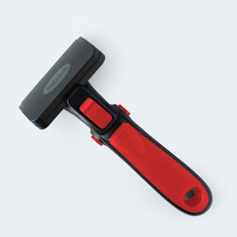 Deshedding Dog Brush for Short/Medium Hair (Medium,Red) – Gentle Deshedding tool for Dogs & Cats – Reduces shedding, without damaging topcoat. Removes Loose Fur & Dead Undercoat. red Medium - PawsPlanet Australia