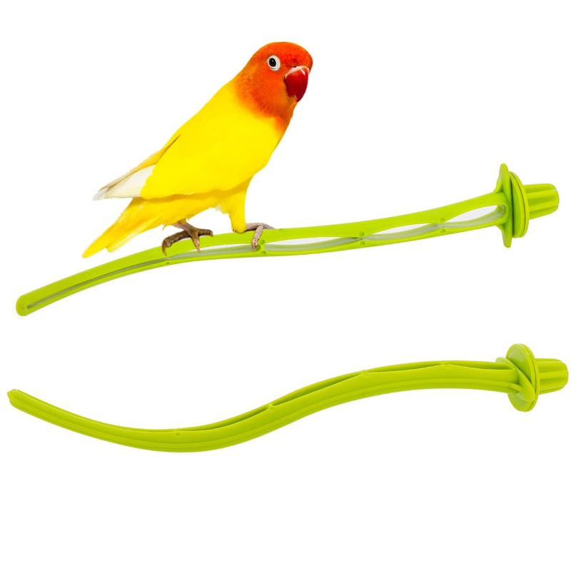 4 Pcs Bird Perches Canary Finch Budgie Cage Universal Plastic Stand Stick Toy Holders Adaptable to All Cages (8.7 Inches) - PawsPlanet Australia