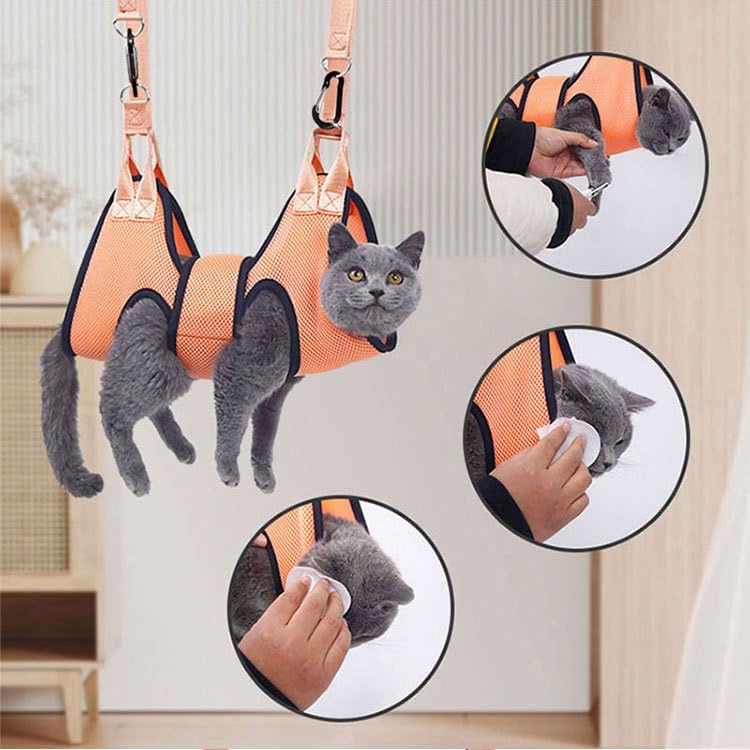 Potens' Pet Dog Grooming Hammock with Security Strap - Large Dog Grooming Hammock for Nail Trimming