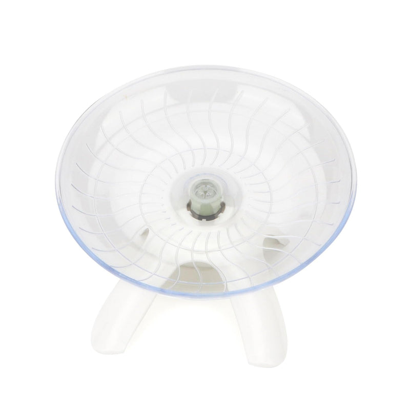 Hamster Wheel Silent Hamster Exercise Wheel Running Spinner Hamster Flying Saucer for Hamsters Gerbils Mice and Other Small Pets (White) White - PawsPlanet Australia