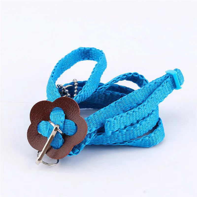 Adjustable 4.72inch Reptile Lizard Harness Leash,Turtle Lizard Pet Traction Belt Bearded Dragon Accessories Soft Small Pet Animal Harness Rope Outdoor Used(Blue) Blue - PawsPlanet Australia