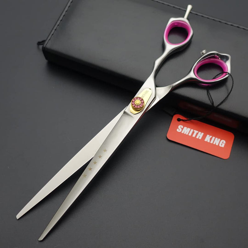 Professional Dog Grooming Shears Set Dogs Straight & thinning & Curved scissors & chunkers Scissorswith comb in 1 Set for Right-handed & Left-handed (8.0 Silvery right-handed) 8.0 Silvery Right-handed - PawsPlanet Australia