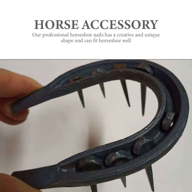 50pcs Iron Horseshoe Nail Horseshoe Nails Replaceable Horseshoe Nail Replaceable Hoof Nails Small Horseshoe Tool Sturdy Horseshoe Tool Iron Hoof Nails Small Hoof Nails Horse Supply - PawsPlanet Australia