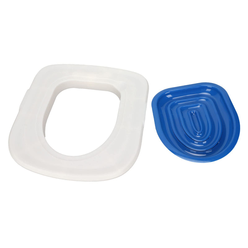 Cat Toilet Training System, Reusable Cat Potty Toilet Training Kit, Sturdy Cat Toilet Training Kit, Cat Toilet Trainer Urinal Seat for Teaching Cat to Use Toilet (White Tray, 1 Blue Inner Support) White Tray , 1 Blue Inner Support - PawsPlanet Australia