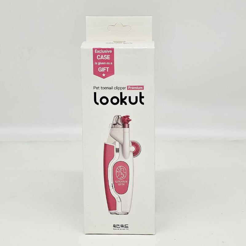 Walkinnwith LOOKUT Premium Dog Nail Clippers with Guide Light [Made in Korea] Safe Cat Nail Clippers – Easy Cat Claw Trimmer and Nail Trapper for Smaller Pets Under 40 lbs – Pink Edition - PawsPlanet Australia