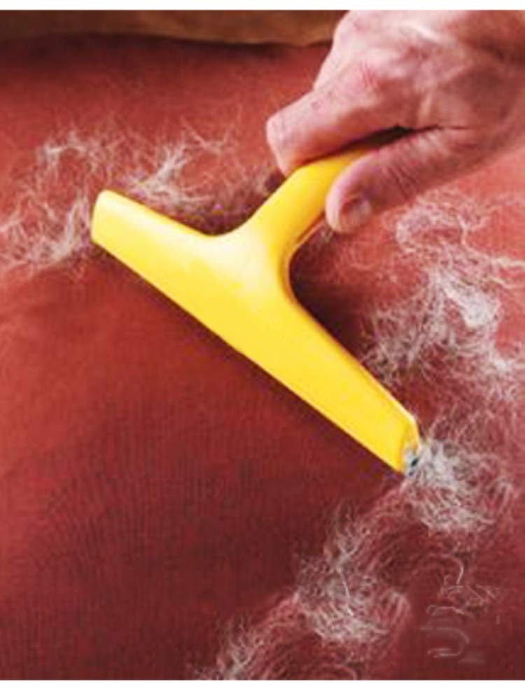 JW Pet GripSoft Pet Hair Magnet Multi-surface Pet Hair Remover Gray/Yellow One Size - PawsPlanet Australia