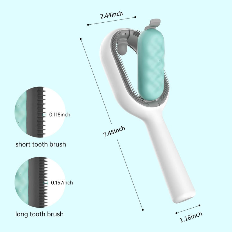 Cat Brush with Water Tank Pet Hair Removal Comb Slicker Brushes for Dogs Cats Grooming Tool Removes Loose Undercoat Mats Tangled Hair Brush for Pet Massage (LongHaired Blue) LongHaired Blue - PawsPlanet Australia
