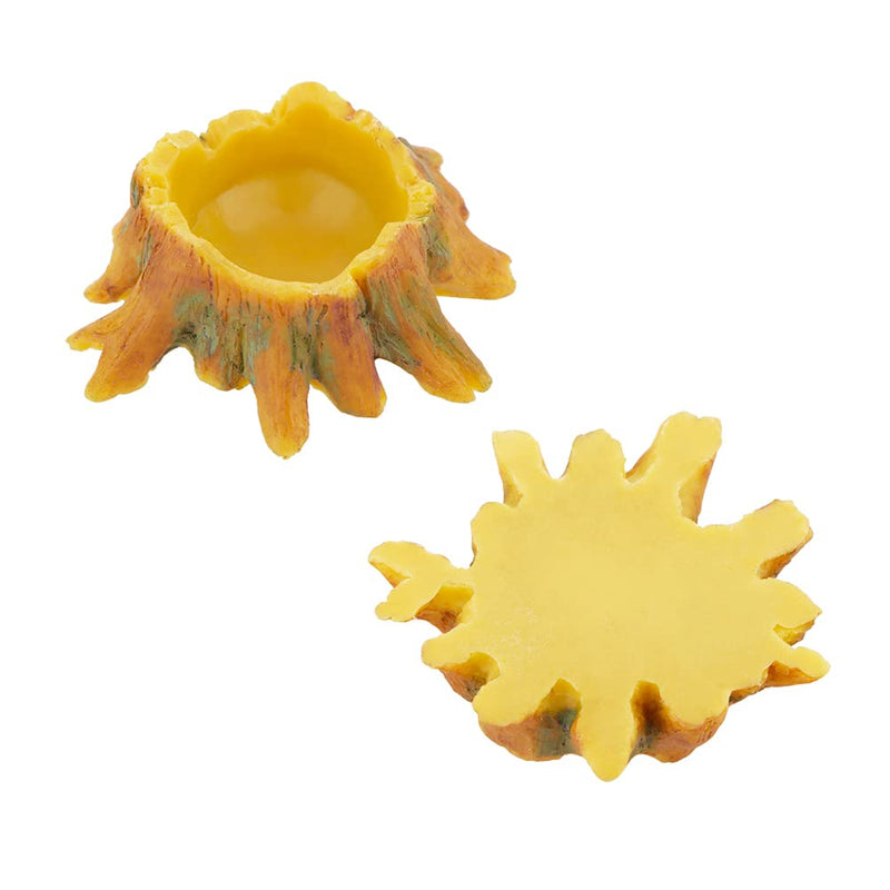 4 Pcs Spider Small Water Bowl, Mini Resin Dish for Tarantula Scorpion Millipede Spider Tiny Reptiles (Tree Root Shape) - PawsPlanet Australia