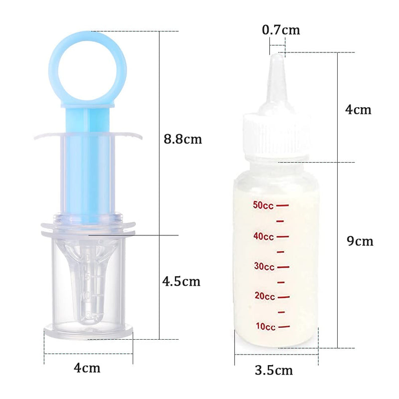 Pet Nursing Bottle Kit, Pet Feeding Tool Kit Liquid Watering Syringe with Soft Tip for Dog Puppy Cat - PawsPlanet Australia