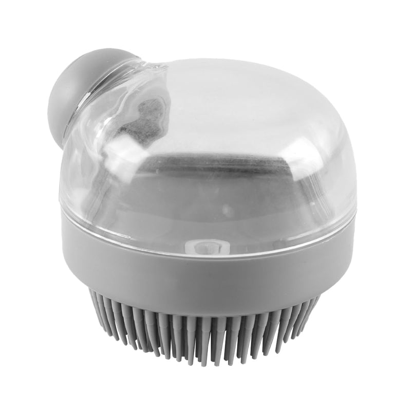 2 Pcs Pet Grooming Bath Massage Brush Grooming Shower Brushes Bath Shampoo Massage Dispenser Shower Brush(Grey)