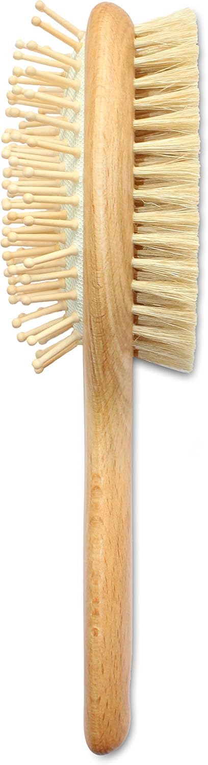 Mars Professional Wood Pin and Bristle Brush for Horses, Mane and Tail, Made in Germany