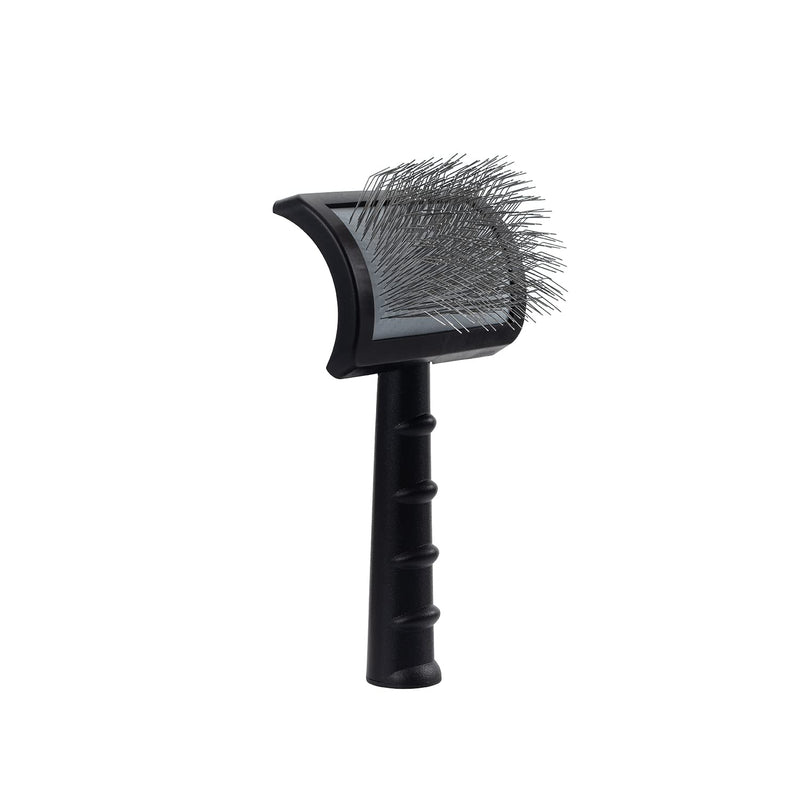 CeleMoon Extra Long Pin Slicker Brush for Dogs Cats - Grooming Brush for Thick Coat, Long Hair & Curly Fur, Gentle Dematting Tool for Cockapoos, Poodles & Doodles black - PawsPlanet Australia