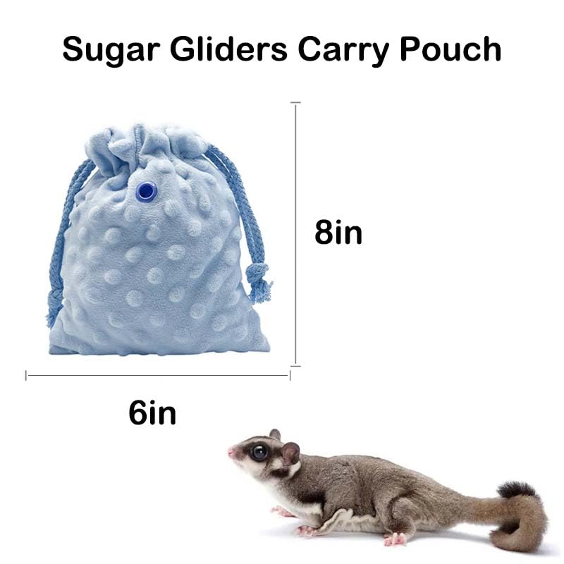 3+1 Sugar Gliders Harness Leash Set with Carrier Carry Carrying Bag Pounch Training Walking Gear Traction Rope Strap Small Animal Leash for Hamster Lizards Dragon Squirrels Rats - PawsPlanet Australia