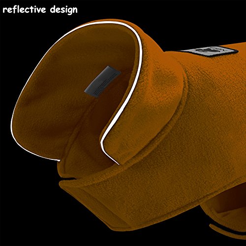 Creation Core Windproof Plush with Sport Vest Dog Clothes Night Reflective Jacket Pet Keep Warm Jacket No Pull No Choke Design Eco-Friendly for Small and Large Big Dog(Yellow M) Medium Yellow - PawsPlanet Australia