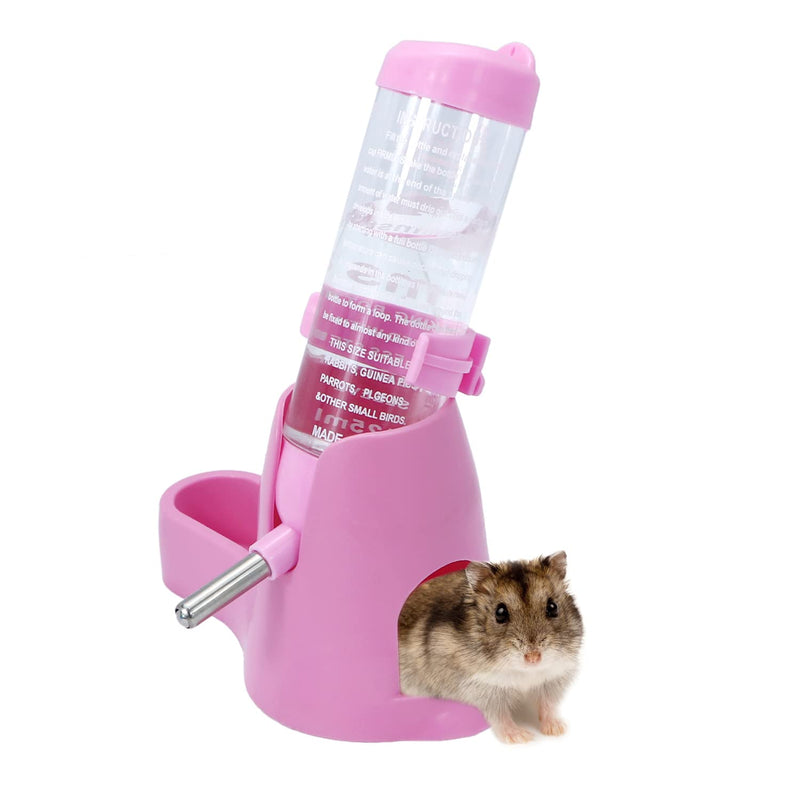 2 Packs, Hamster Water Bottle + Hamster Wheel Hamster Flying Saucer for Dwarf Hamsters Gerbil Mice - PawsPlanet Australia
