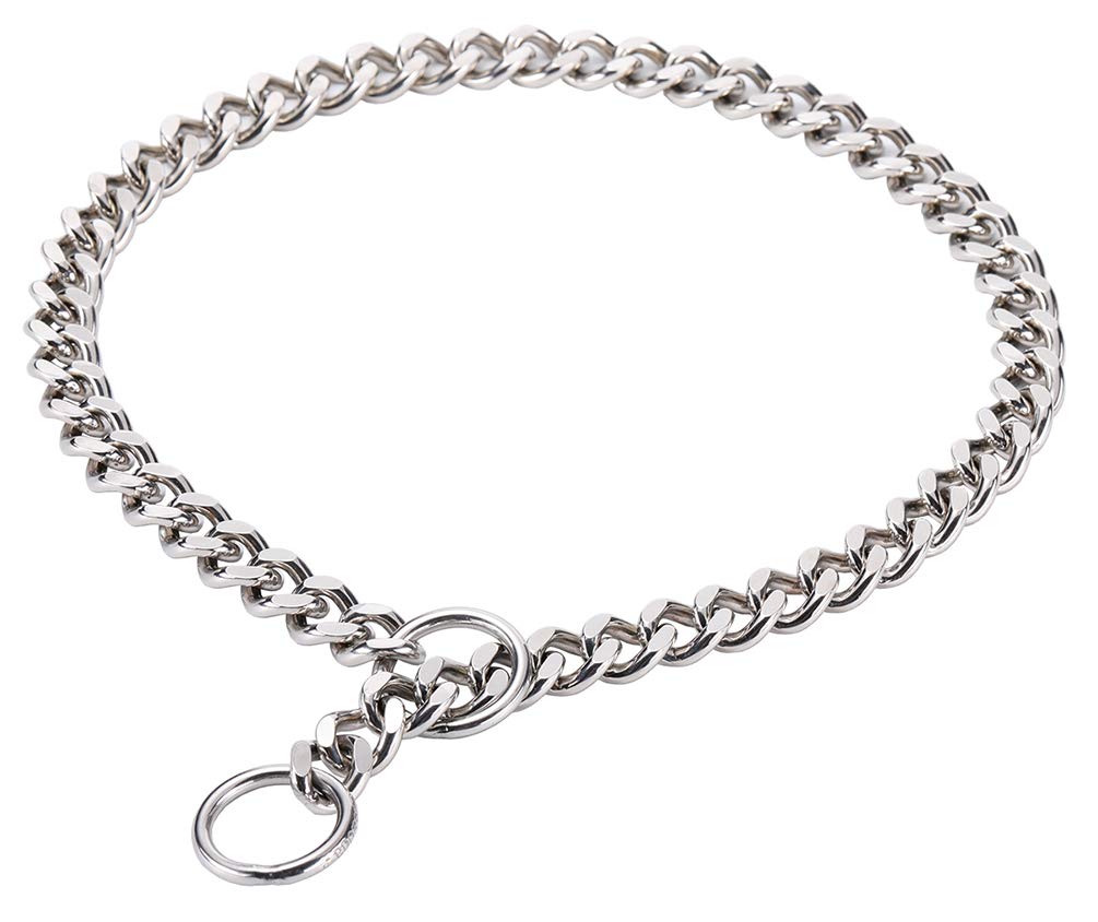 Chain Dog Training Choke Collar, SUS304, 20in, 3.0mm Total Length: 20 in, 3.0mm