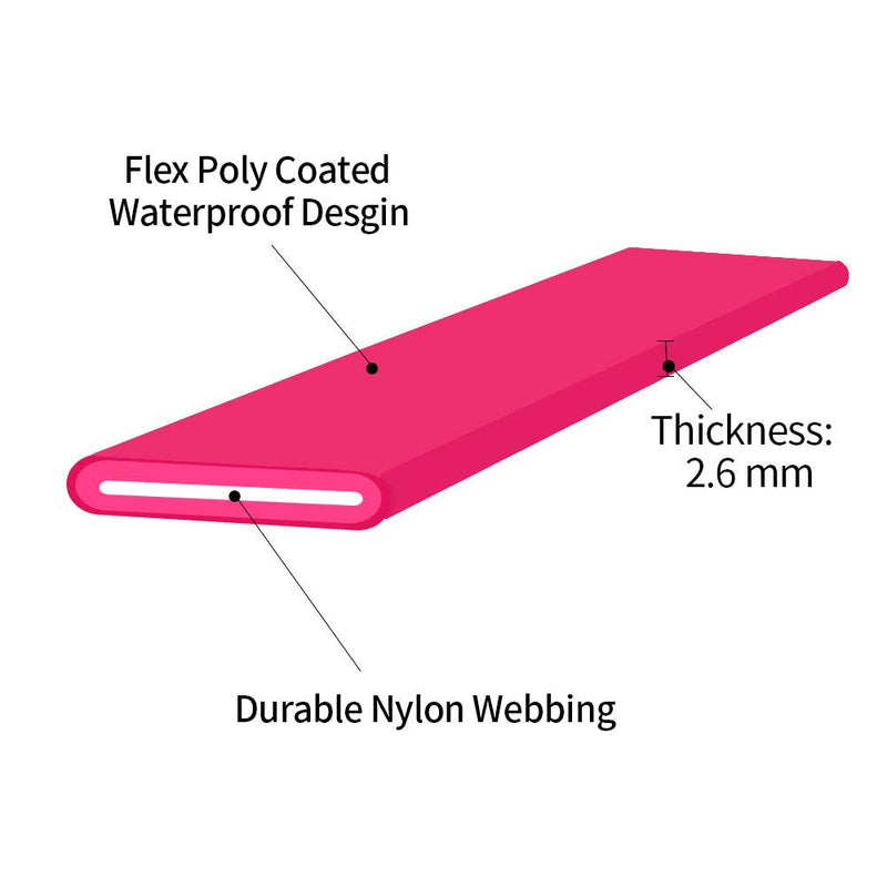 Long Dog Leash Waterproof Recall Training Lead Outdoor Long Line Great for Training, Beach, Play, Camping, or Backyard pink 30ft - PawsPlanet Australia