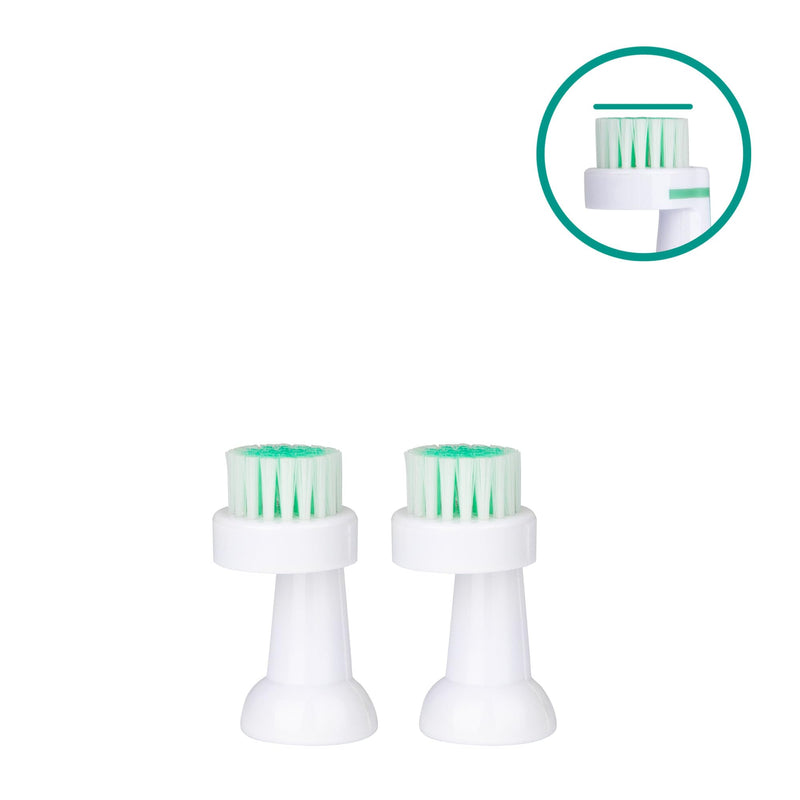 emmi-pet 2 x P2 (Care) Ultrasonic Attachment Brushes for Emmi-Pet 1.0 and 2.0 Handle, Care Attachment for Wound Care, Skin Care and Grooming for Dogs, Cats, Horses and Other Pets