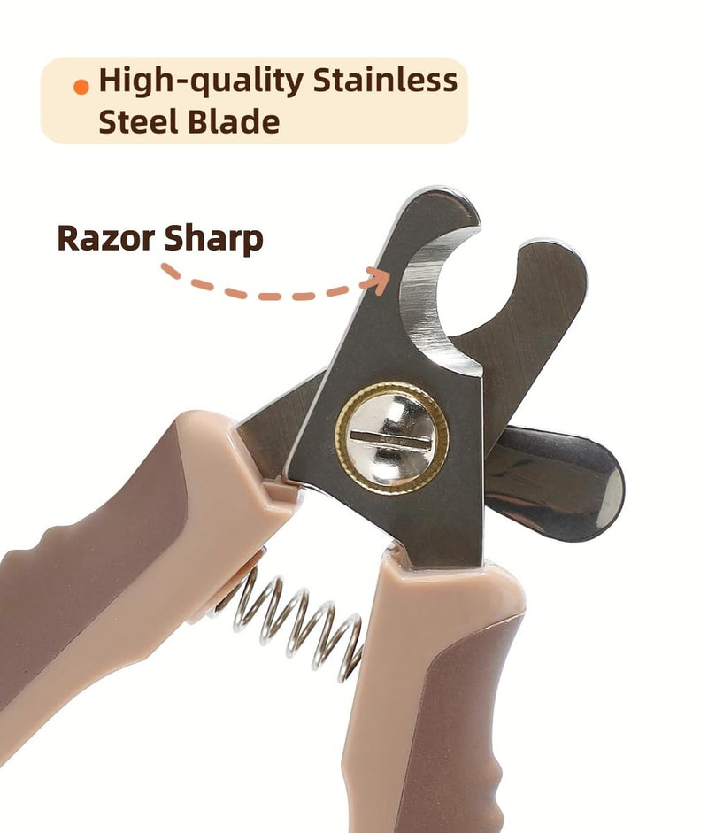 Dog Nail Clippers for Medium or Large Dogs Pet Nail Trimmers Pet Grooming Clippers with Safety Guard to Avoid Over Cutting M - PawsPlanet Australia