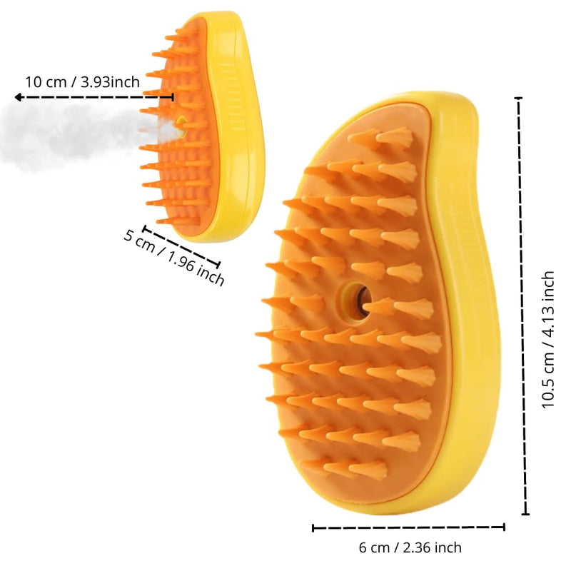 FEGAOSTORE 4-1 Cat Brush with Steam, Steam Brush for Dogs, Steaming Cat Brush, Misting Cat Brush, Pet Massage Comb, Steam Cat Brush, Mist Pet Grooming Comb, Cleaning Brush for Dogs & Cats - PawsPlanet Australia
