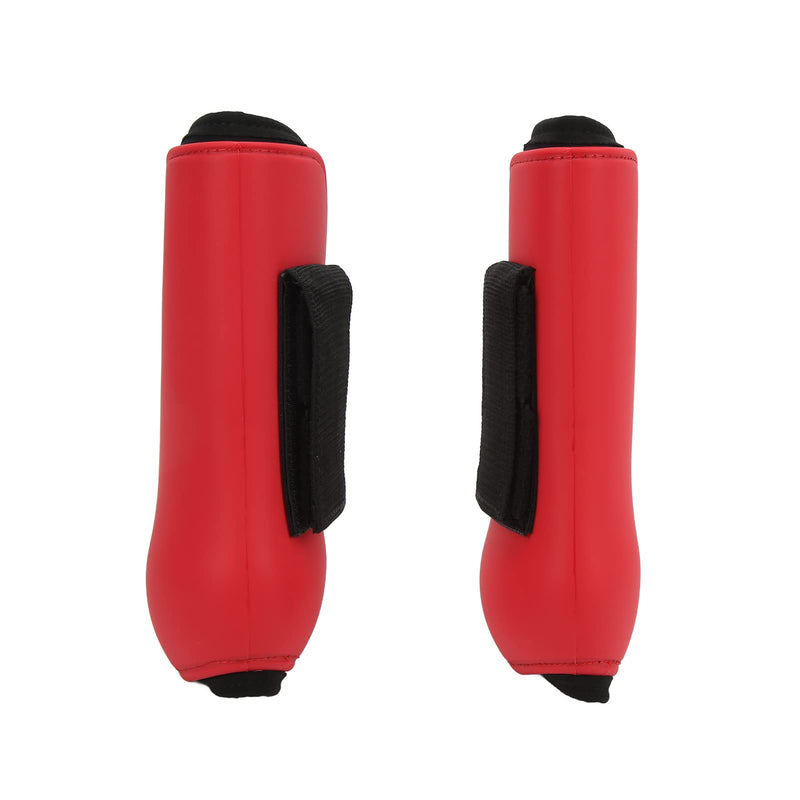 Horse Boots, Splint Boots for Horses PU Shell Horse Front Leg Boots with Elastic Cushion Horse Tendon Boots Open Front Fetlock Boot Horse Ice Boots for Horse Protective Boots red front legs 85x45x15cm / 33.46x17.72x5.91"