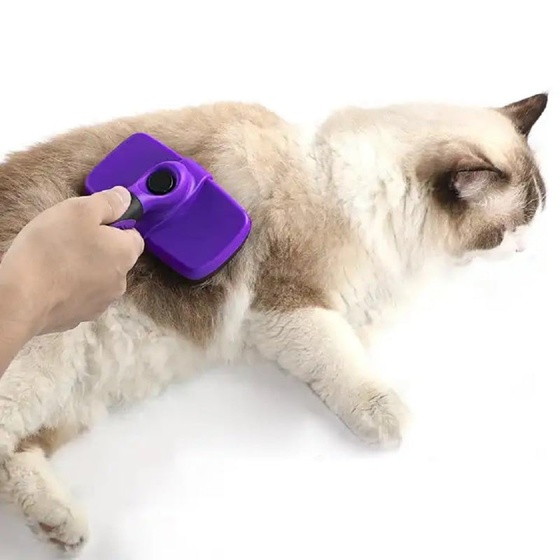 Volpe Cat Brush, Dog Brush, Furminator For Dogs, Dog Brush For Shedding,Cat Brushes For Indoor Cats,Dog Hair Remover, Deshedding Fur Removal,Purple Purple - PawsPlanet Australia