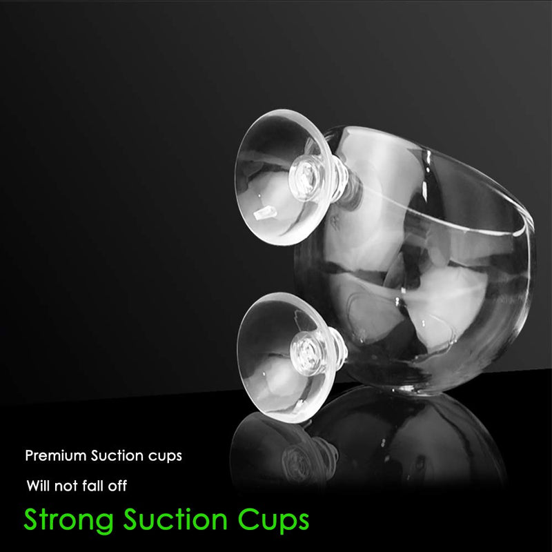 capetsma Crystal Glass Aquatic Plant Pot, Aquarium Aquatic Planter, Red Shrimp Live Plants Fish Tank Glass Holder with Suction Cups for Aquarium Aquascape Decoration… 2 pack - PawsPlanet Australia