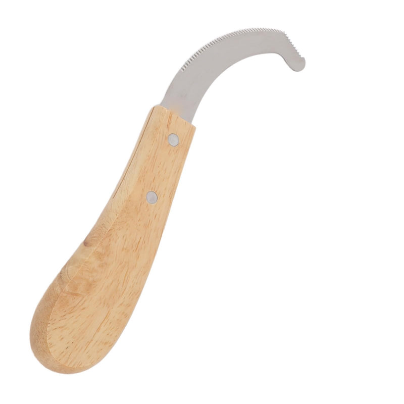 Farrier Hoof Trimmer, Premium Carbon Steel Sawtooth Edge Cutter with Rubber Wood Handle for Professional Horse Hoof Trimming and Maintenance 8.35 Inch
