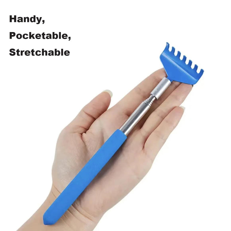 2-Pack Pet Interactive Touch Therapy Toys for Cats & Dogs, Telescopic Pet Massage Stick for Training, Bonding, Socialization, Retractable 22 Inch Skeleton Hand & Rake Shaped Teaser Wand Mixed - PawsPlanet Australia