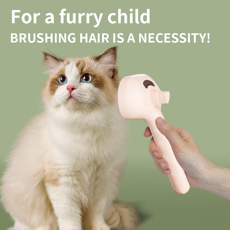 Pet Grooming Brush for Dogs and Cats, Pet Spray Massage Cleaning Tool, Hair Removal Comb, Professional Pets Care Accessory for Long or Short Haired Cats Hair Brush (Green) Green