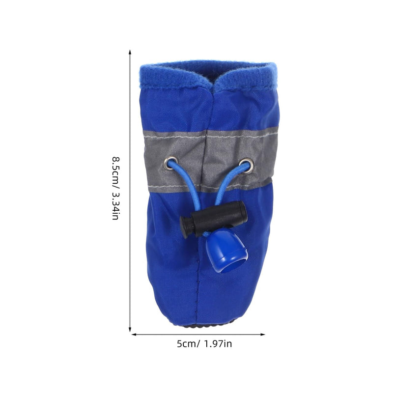 iplusmile Waterproof Dog Boots 4 Pcs Set for Small to Medium Dogs Size Xs Anti-Slip Outdoor Pet Shoes Protecting Paws from Water Dirt and Rough Surfaces Easy on/Off Blue - PawsPlanet Australia