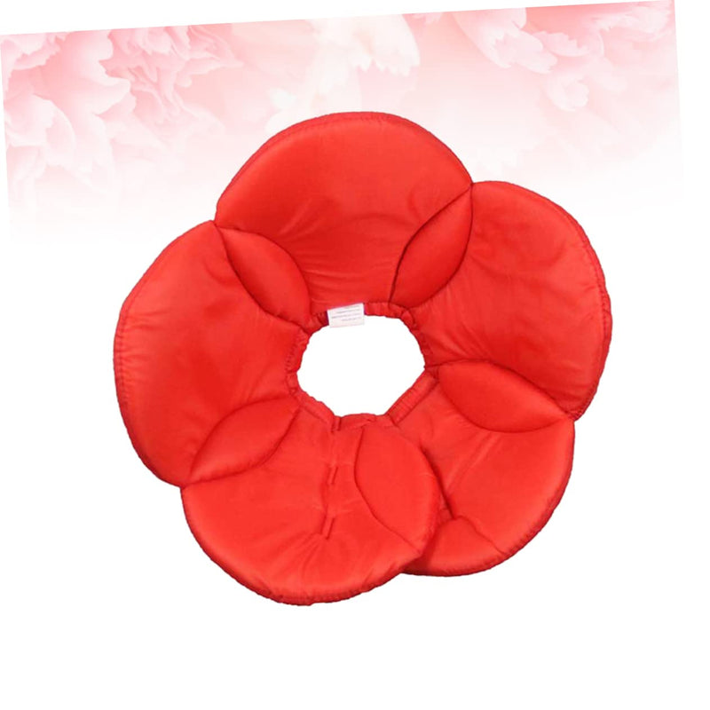 Protective Dog Collar Red Polyester Sponge Design for Dog Licking Prevention and Comfort - PawsPlanet Australia