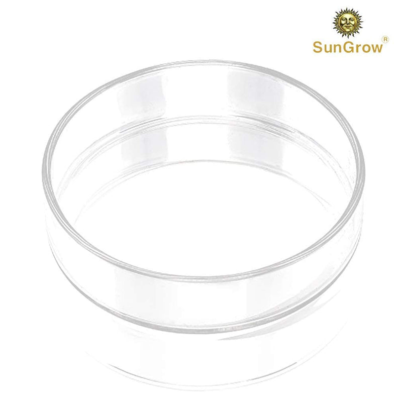 SunGrow Glass Bottom Feeder, Hermit Crab & Gecko Feeder Dish, Borosilicate Glass, Circular Dish for Catfish, Cory, Pleco and Bottom Dwellers, 1 pc per Pack